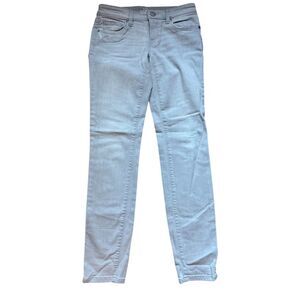 Ann‎ Taylor LOFT Women's Light Gray Skinny Jeans Size 0
